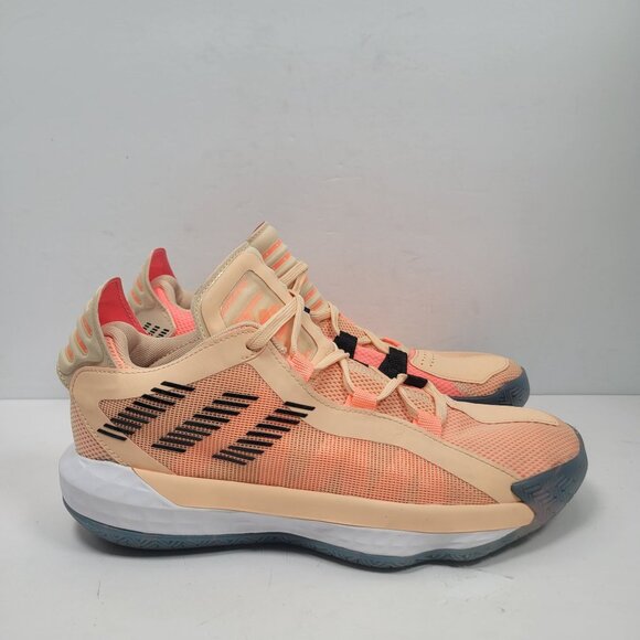 Adidas Dame 6 International Women's Day Orange Black Shoes FW 3667 US Size 7 - Picture 1 of 10